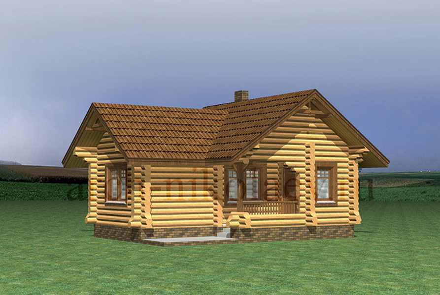 Рубленый деревянный дом Гость