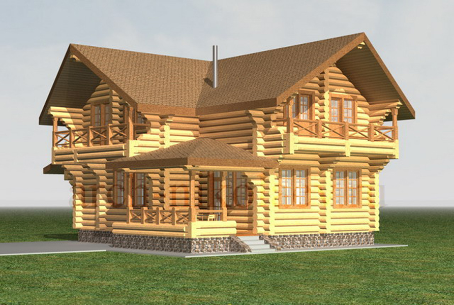элитный деревянный дом Каролина