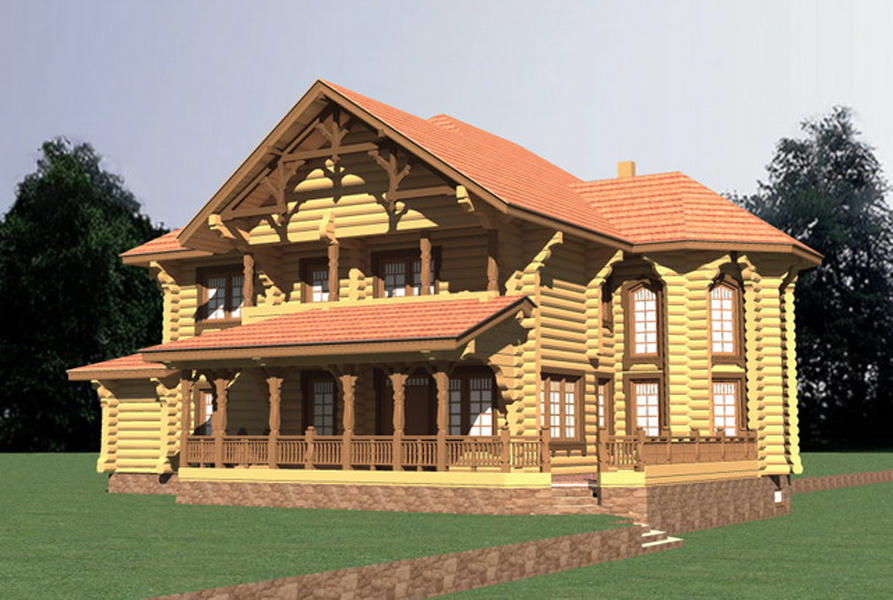элитный деревянный дом Вальгард