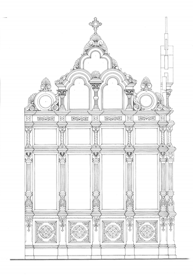 архитектурный декор фасада церкви